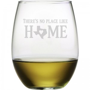 Susquehanna Glass Personalized No Place Like Home 21 oz. Stemless Wine Glass ZSG4122
